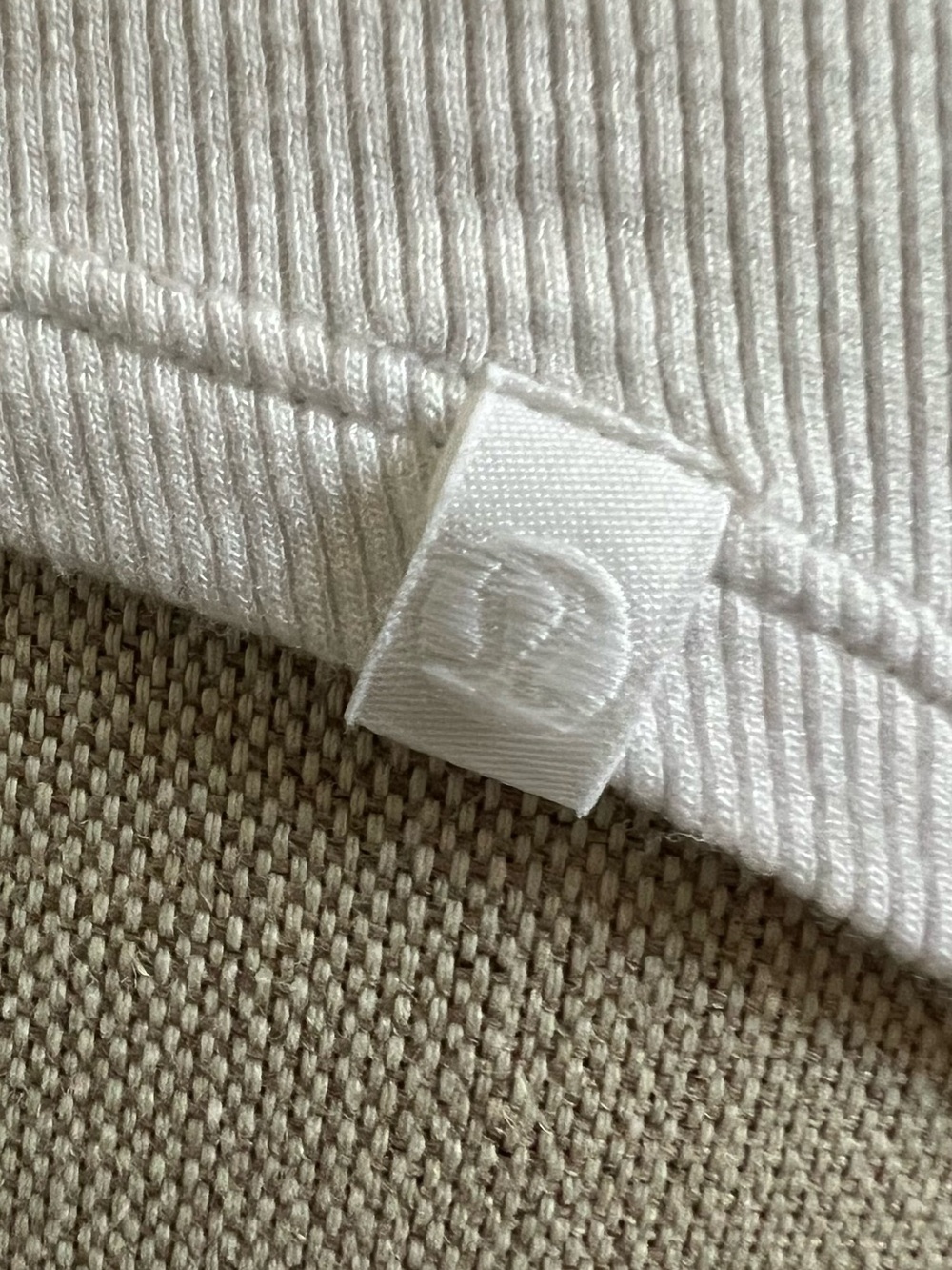 Lululemon White Ribbed Tank Top - Picture 8 of 8